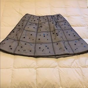 Chanel A-Line Skirt Grey/Black Size 6